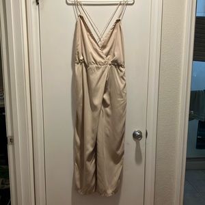 Zara women’s cross back wide leg jumpsuits. Size s.
